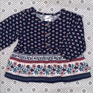 🛍 CUTE LITTLE GIRLS LONG SLEEVE TOP SIZE 3 MONTHS 🛍